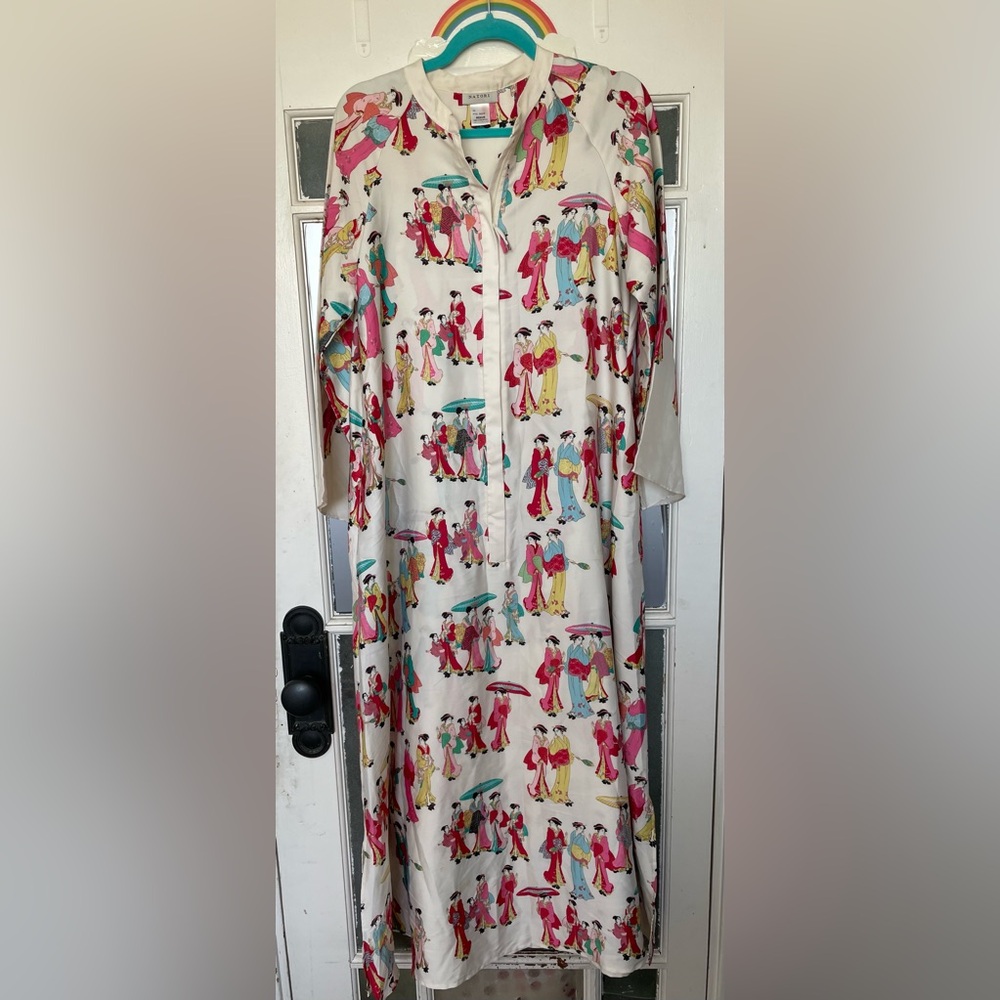 Natori Geisha Print Caftan
